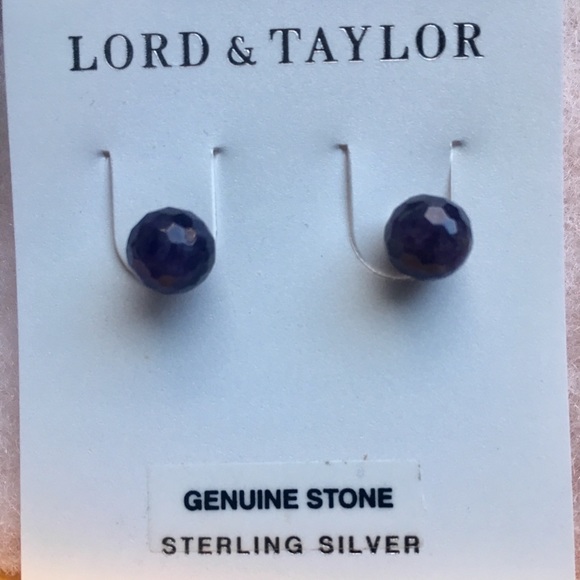 💜 NIB Lord & Taylor Sterling Silver Earrings - Picture 7 of 7